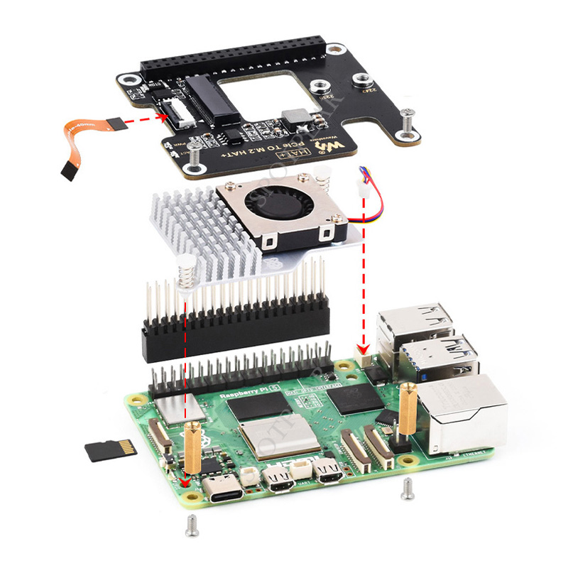 Raspberry Pi5 PCIe to M.2 NVMe - огляд і ціна Raspberry Pi 5 8Gb