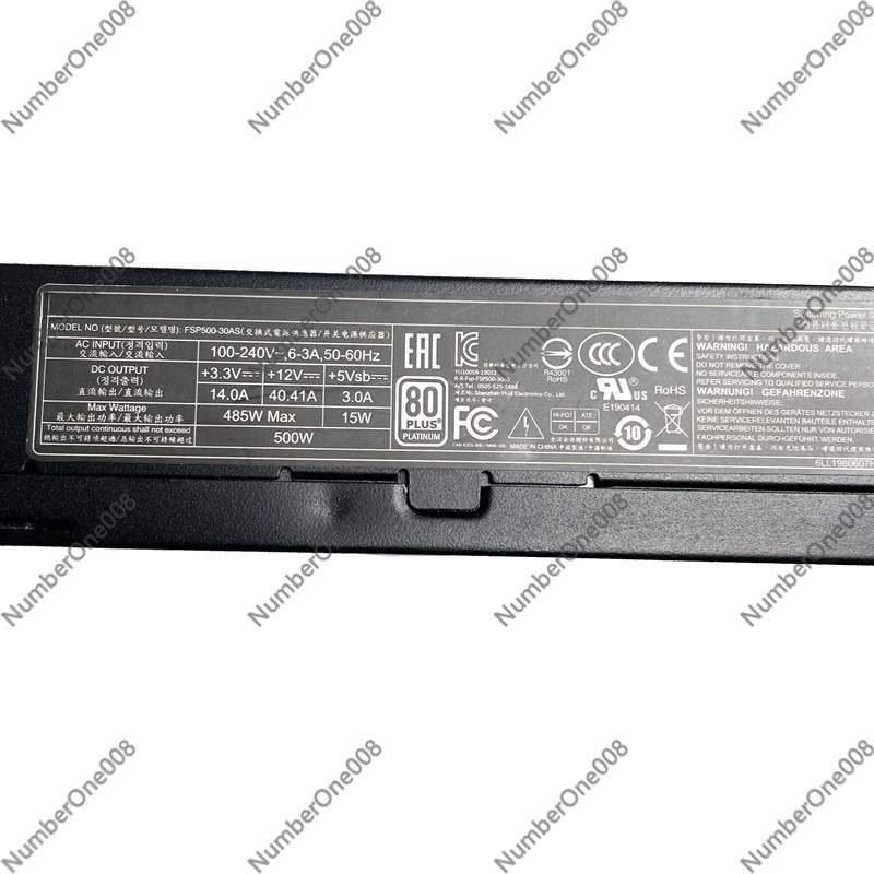 FSP500-30AS 80Plus Platinum Fl - огляд і ціна Atx Power Supply 1U Flex 500W