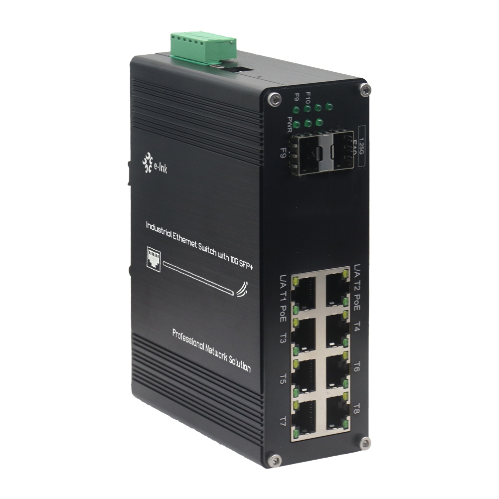 Industrial 8 Ports L2 Managed  - огляд і ціна Managed Gigabit Poe Switch 8 Port 802.3At