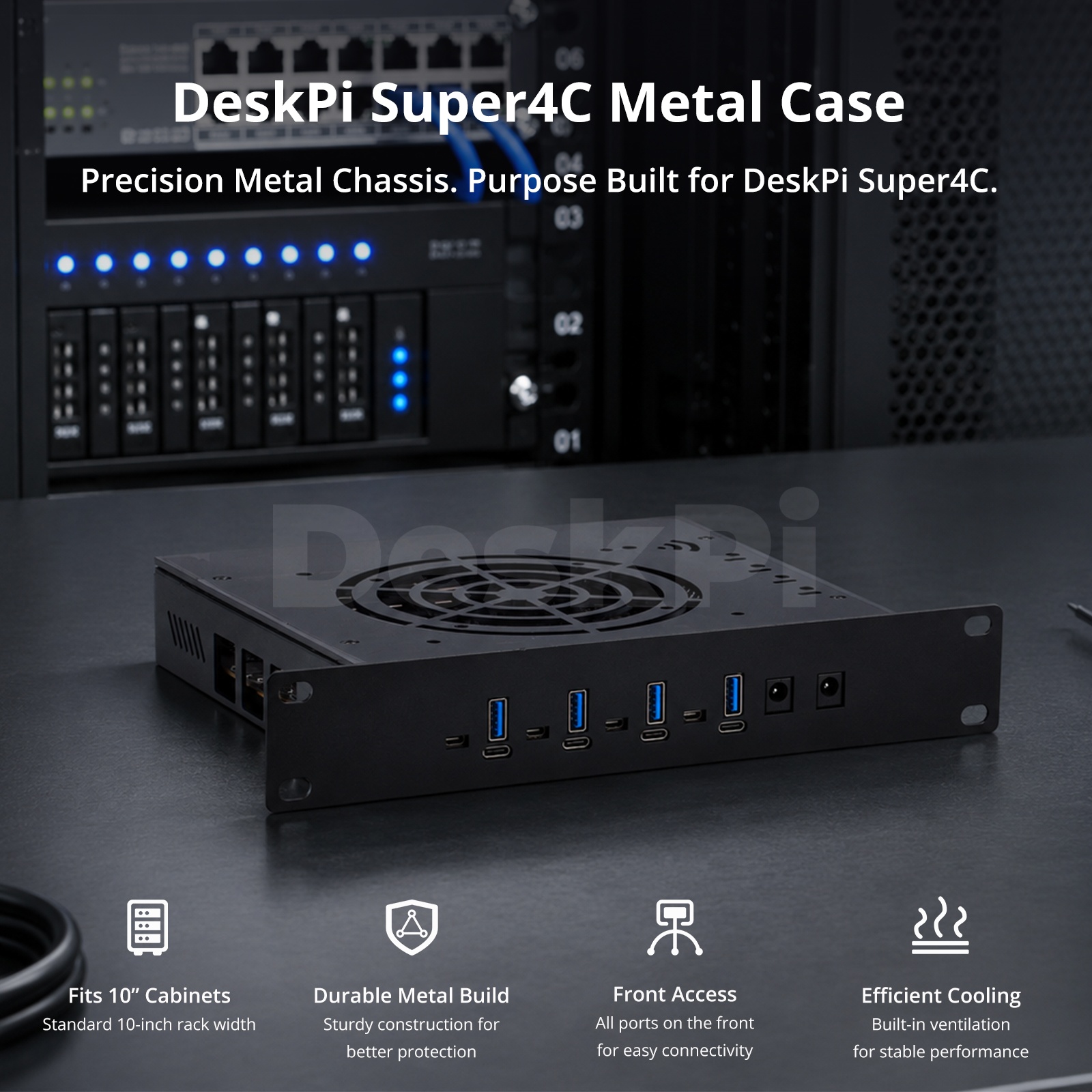 DeskPi Metal Case for Super4C  - огляд і ціна Deskpi Super6C