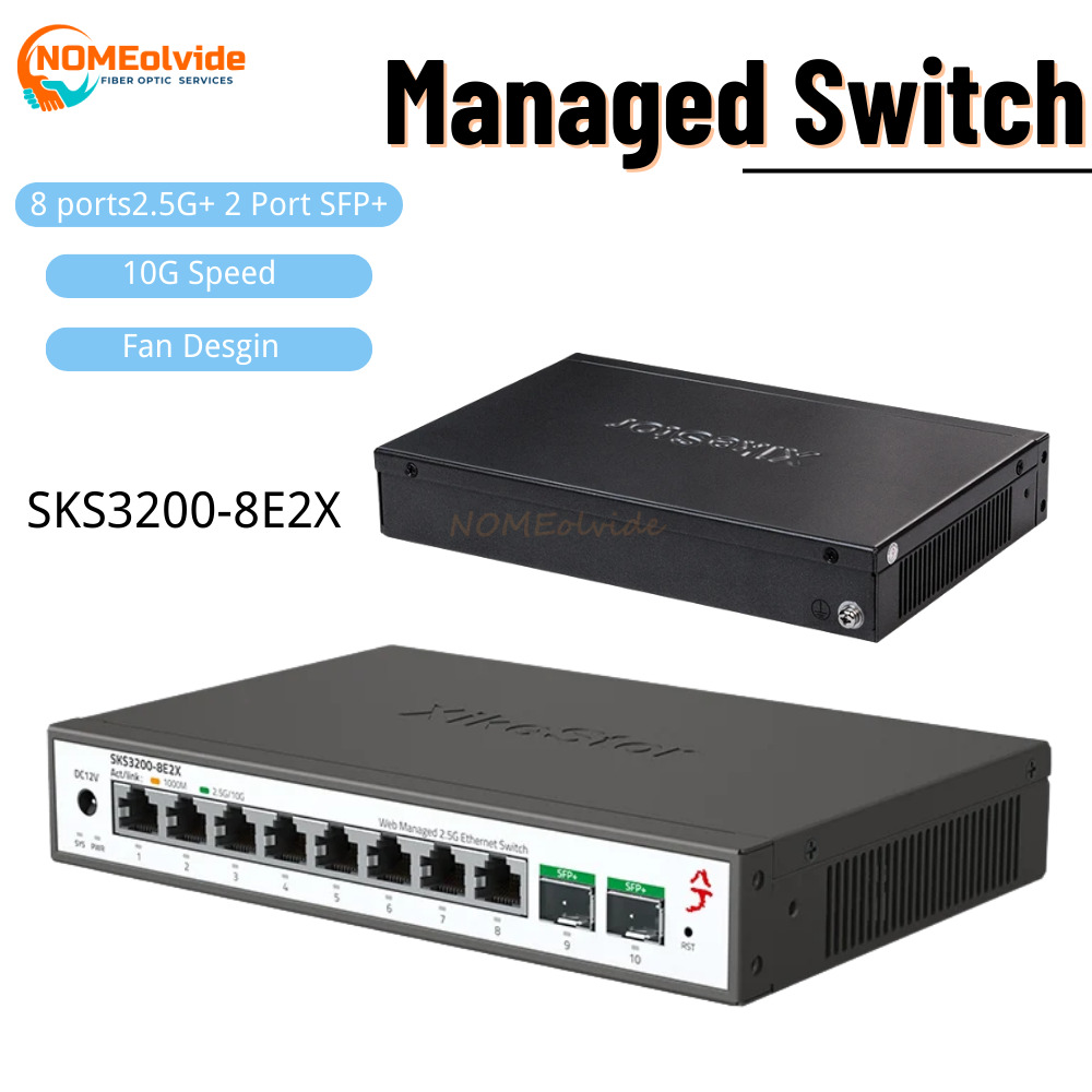 SKS3200 XikeStor 10 Ports L2 S - огляд і ціна Sfp+ 10G Managed Switch 8 Port